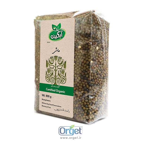 ماش 900 گرم ارگانیک آبگینه
