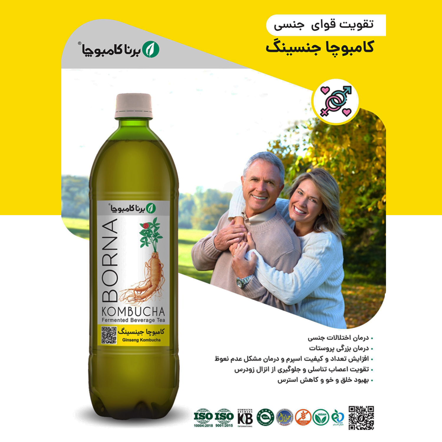 کامبوچا جنسینگ یک لیتری(تقویت جسمانی)