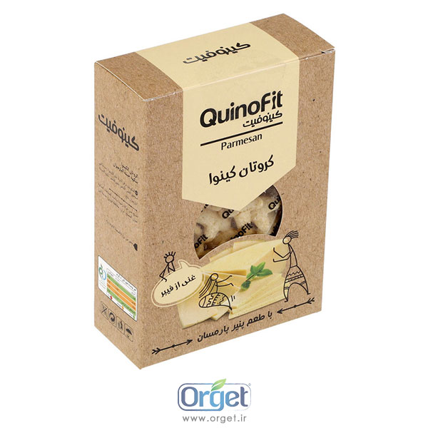 کروتان کینوا با طعم پنیر پارمزان کینو فیت