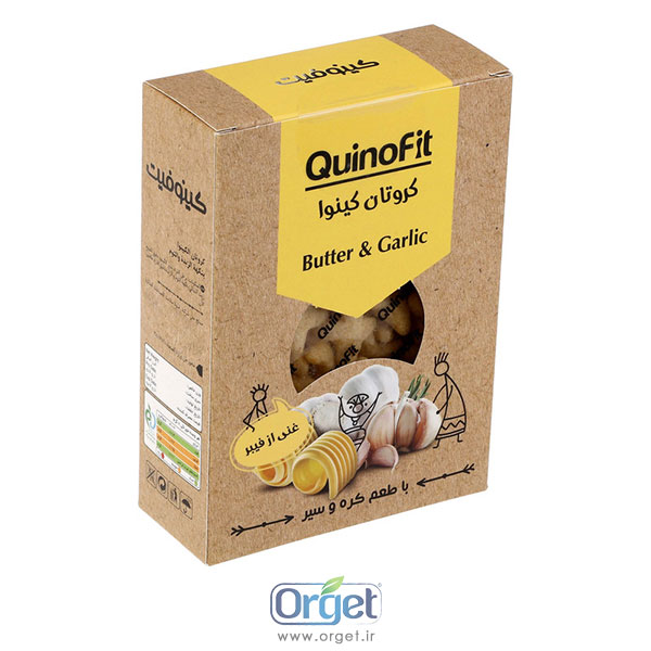 کروتان کینوا با طعم سیر و کره کینو فیت