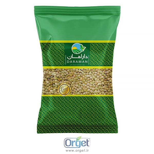 عدس ارگانیک 900 گرمی دارامان