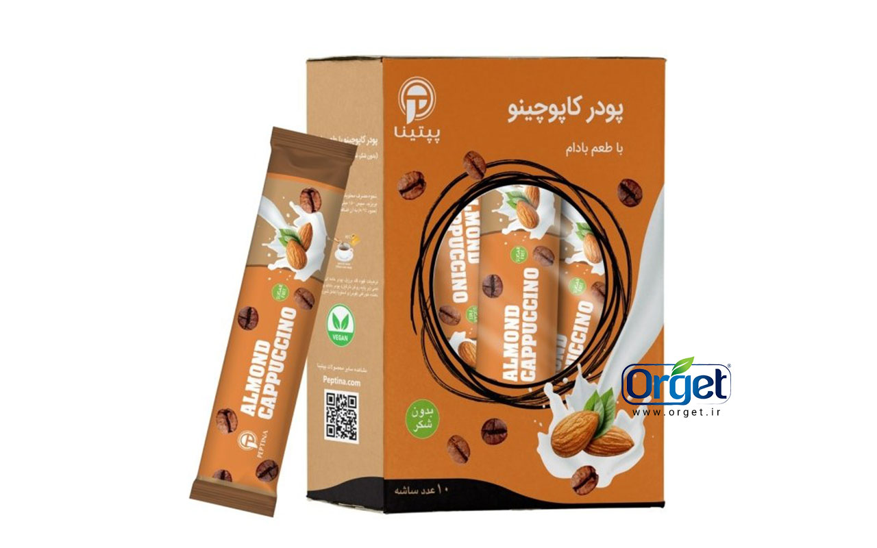 کاپوچینو با طعم بادام ساشه 10 عددی 