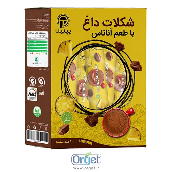 پودر شکلات داغ آناناس 10 عددی پپتینا