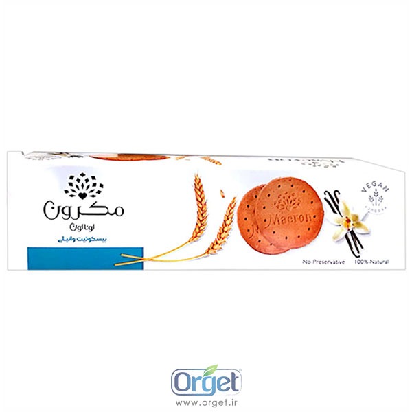 بیسکوئیت وانیلی مکرون