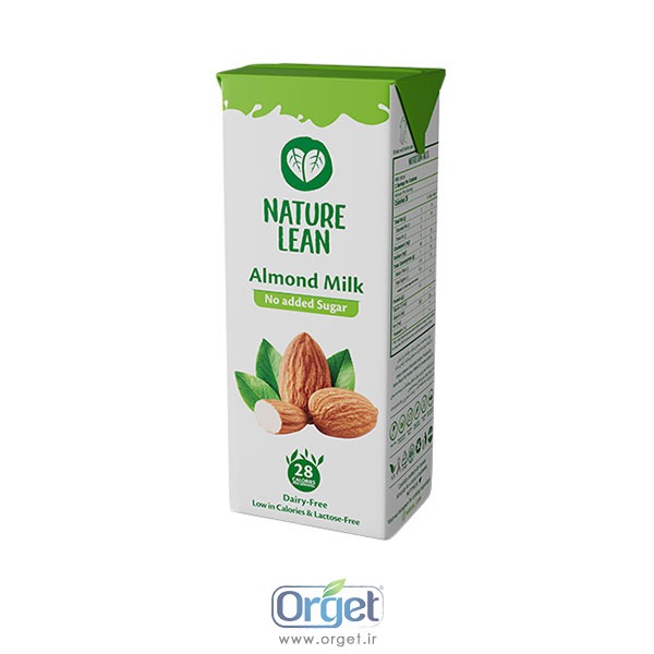 شیر بادام بدون قند خرما 200کوچک سی سی نیچر لین