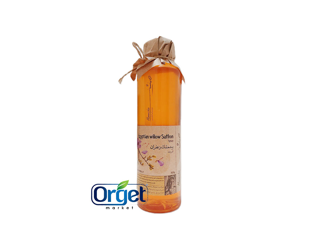 شربت بیدمشک زعفران شکر قهوه ای همنشین