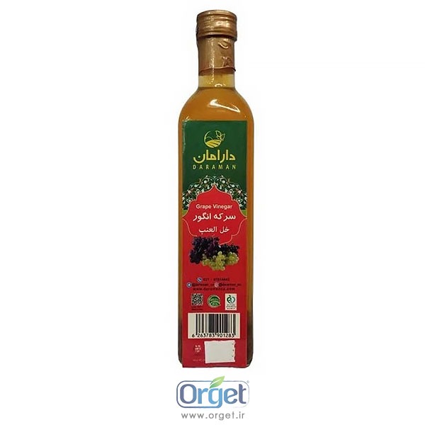 سرکه انگور 500 سی سی ارگت