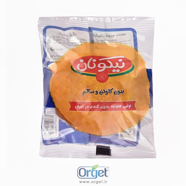 کیک تک نفره بدون گلوتن شکلاتی نیکونان