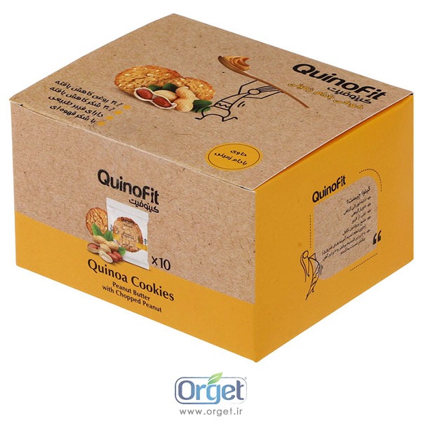 کوکی بادام زمینی کینوا کینو فیت