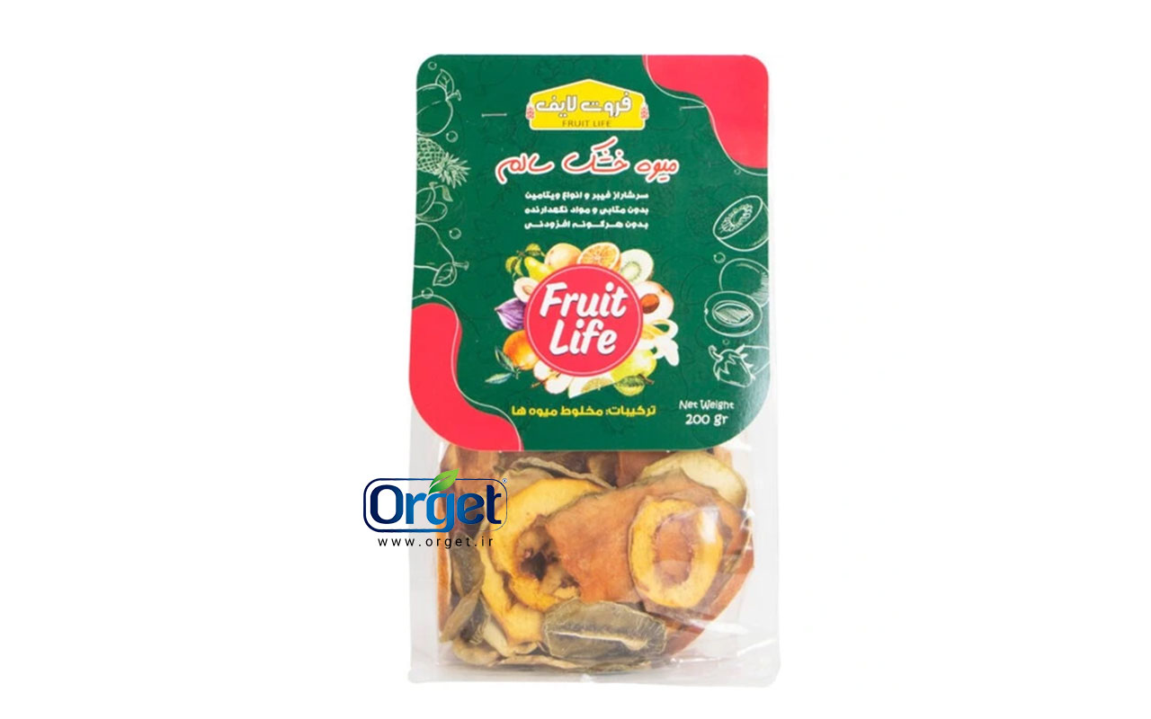میوه خشک مخلوط 200 گرمی فروت لایف