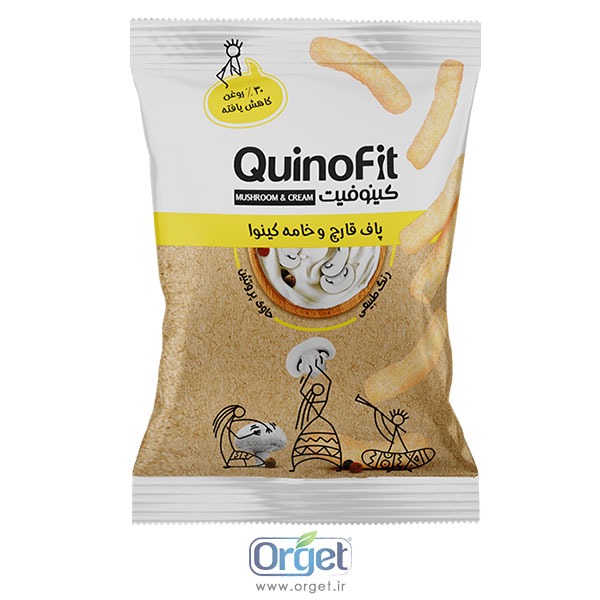 پاف قارچ و خامه کینوا کینو فیت