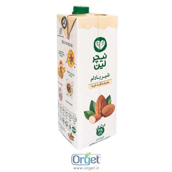 شیر بادام با قند خرما یک لیتری نیچر لین