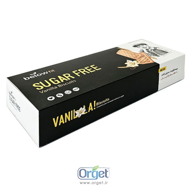 بیسکوئیت بدون قند وانیل بیلو