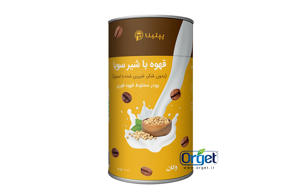 مخلوط قهوه فوری با شیر سویا پپتینا