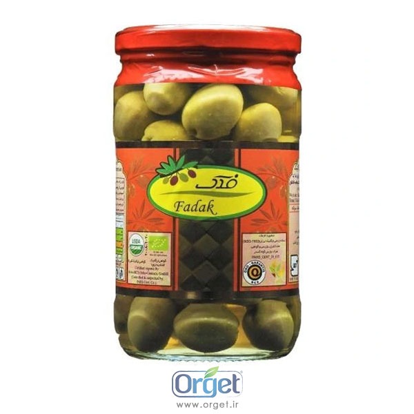 زیتون با هسته ارگانیک 700 گرم فدک