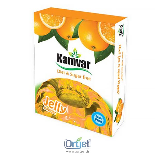پودر ژله پرتقالی کامور 