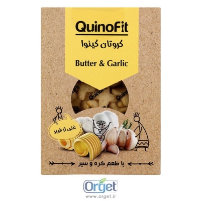 کروتان کینوا با طعم سیر و کره کینو فیت