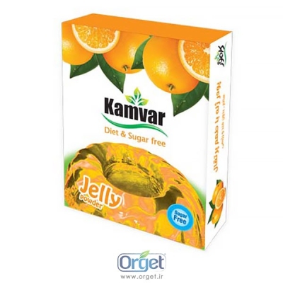 پودر ژله پرتقالی کامور 